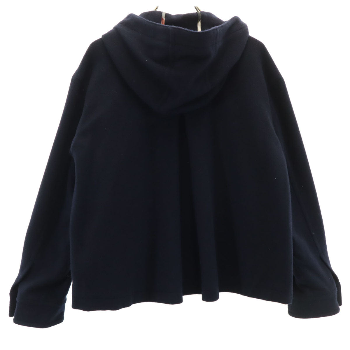 BLUE LABEL CRESTBRIDGE ブルーレーベルクレストブリッジ ウールブレンド フーディ ブルゾン 36 ネイビー レディース