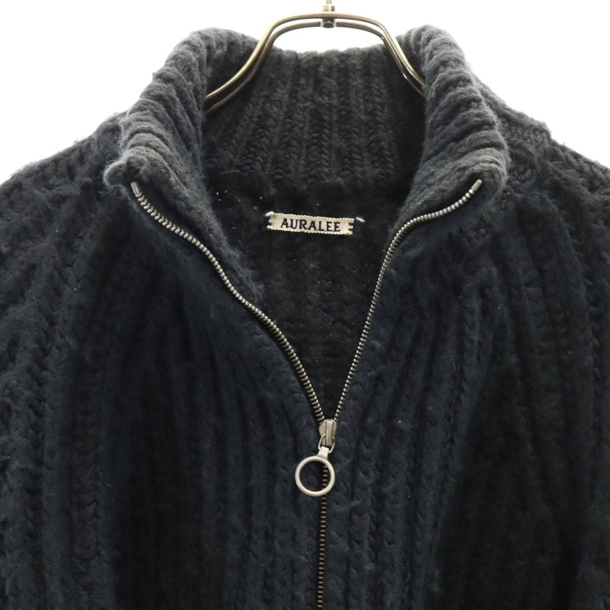 AURALEE オーラリー 日本製 ニットジャケット 3 ネイビー系 メンズ