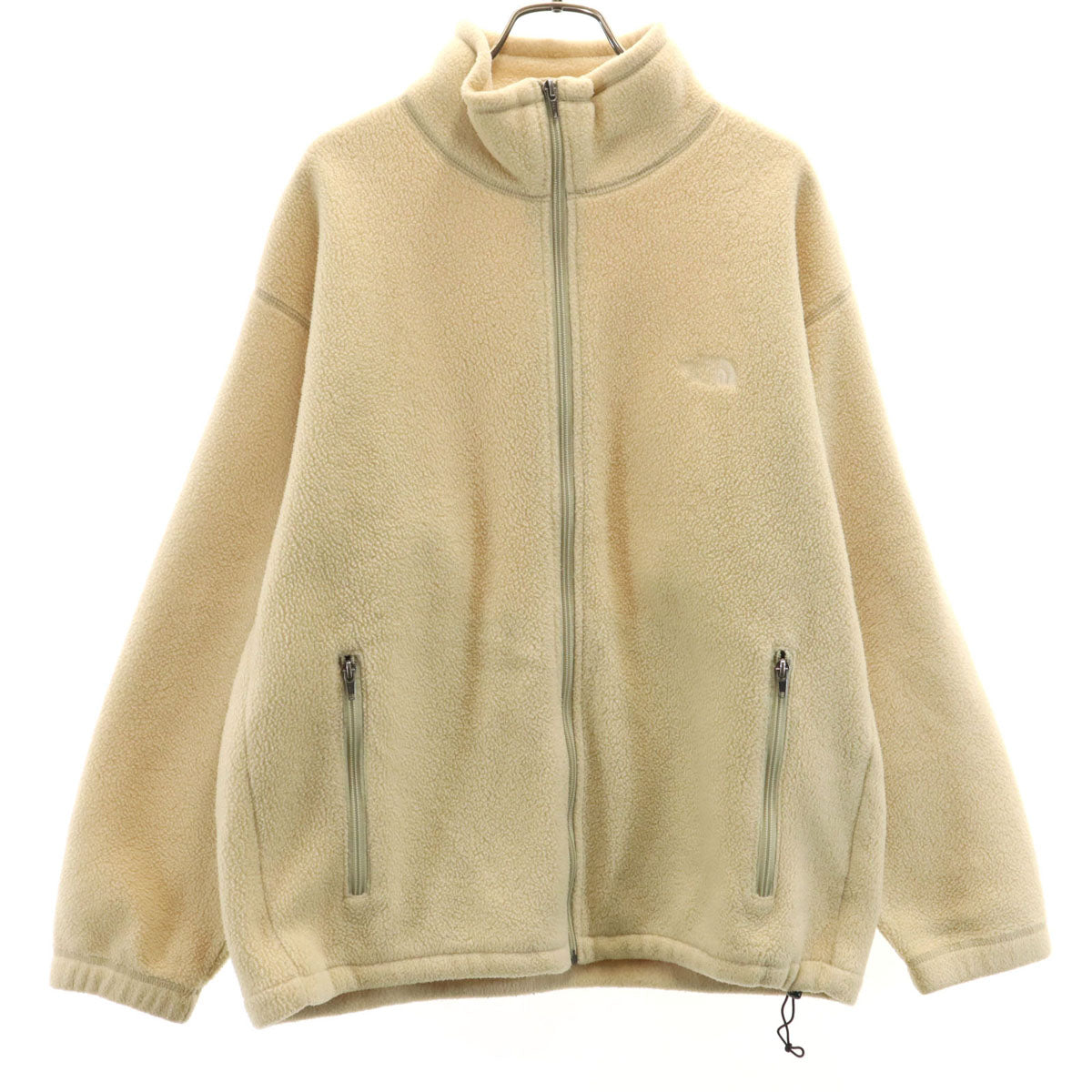 THE NORTH FACE ザノースフェイス フリースジャケット M アイボリー アウトドア NA-3961 メンズ