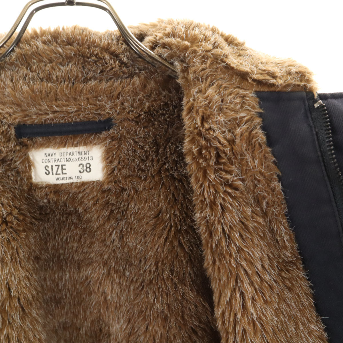 HOUSTON ヒューストン アメリカ海軍 US NAVY N-1 デッキ ジャケット 38 ネイビー メンズ