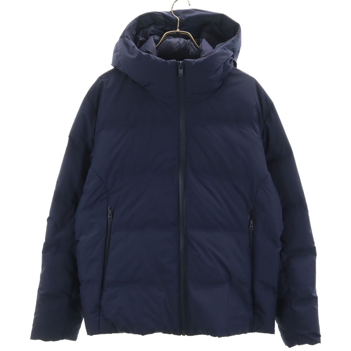 UNIQLO ユニクロ シームレス ダウンパーカー L ネイビー 3Dカット メンズ