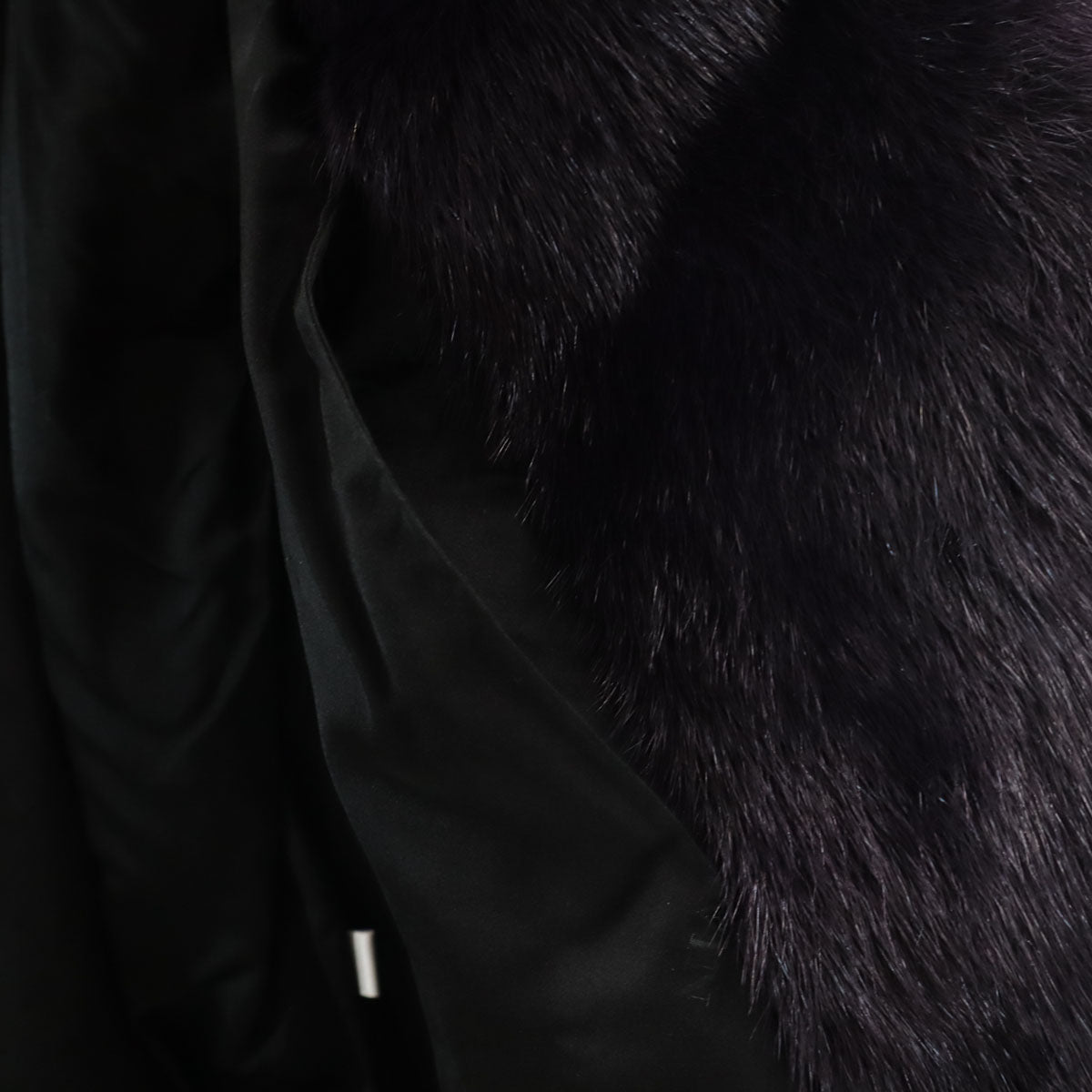 LANVIN ランバン 90s オールド 毛皮コート パープル リアルファー レディース