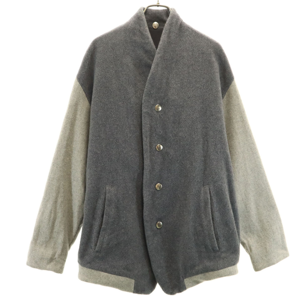 the Sakaki ザ サカキ 日本製 ウールブレンド ブルゾン M グレー メンズ