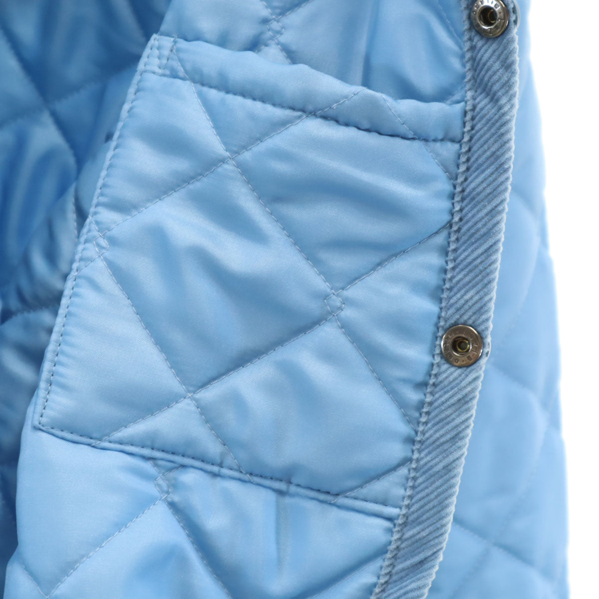 LAVENHAM ラベンハム イングランド製 キルティングコート 34 水色 レディース