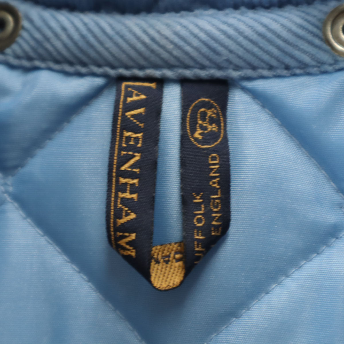 LAVENHAM ラベンハム イングランド製 キルティングコート 34 水色 レディース