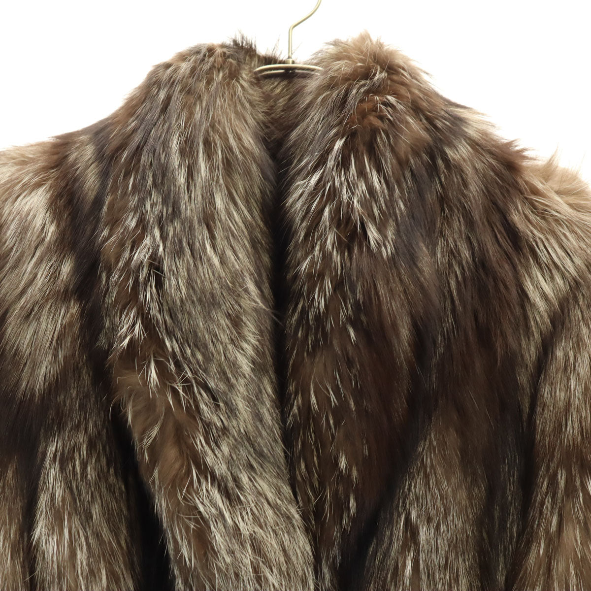毛皮コート ブラウン レディース