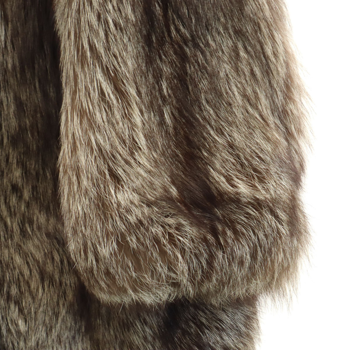 毛皮コート ブラウン レディース