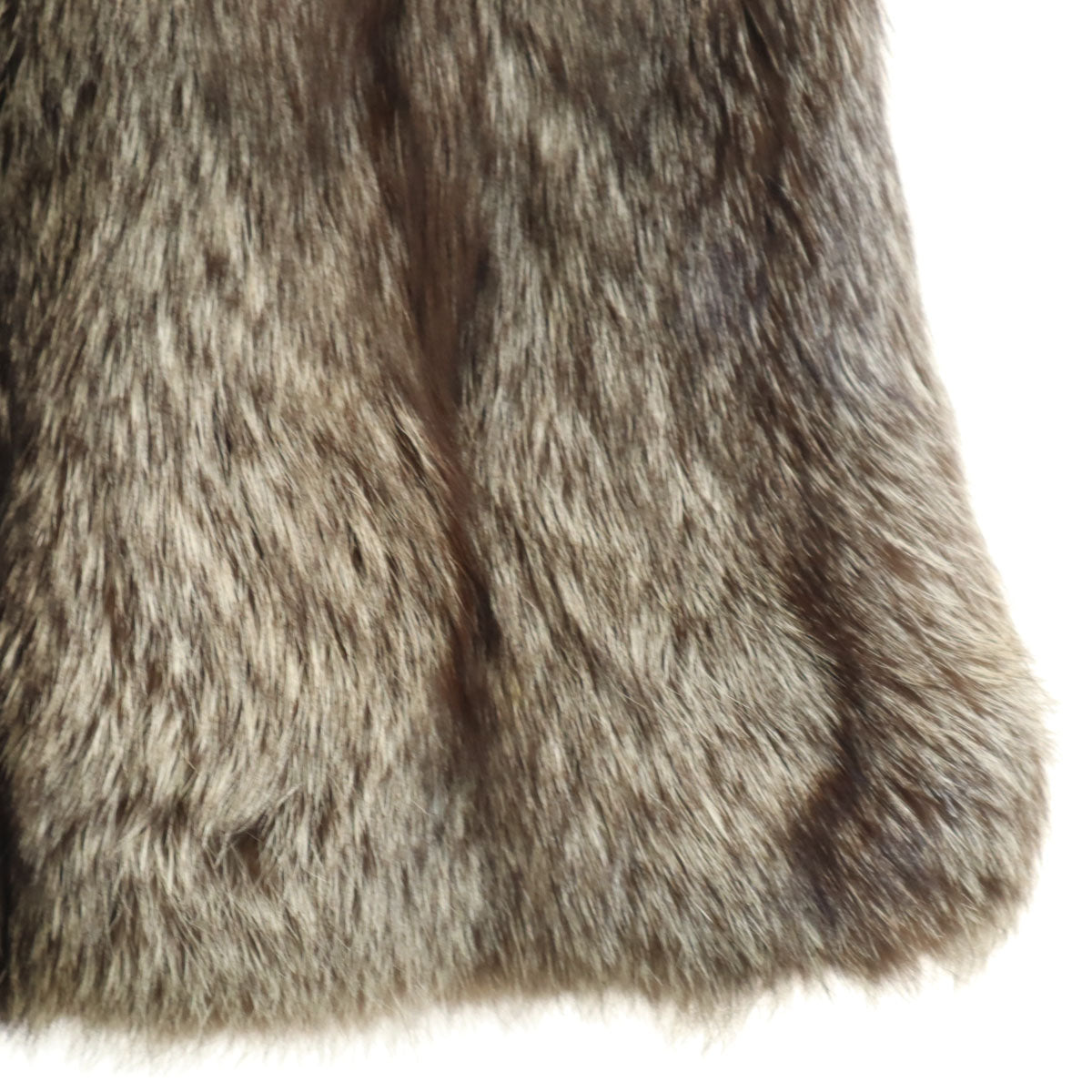 毛皮コート ブラウン レディース