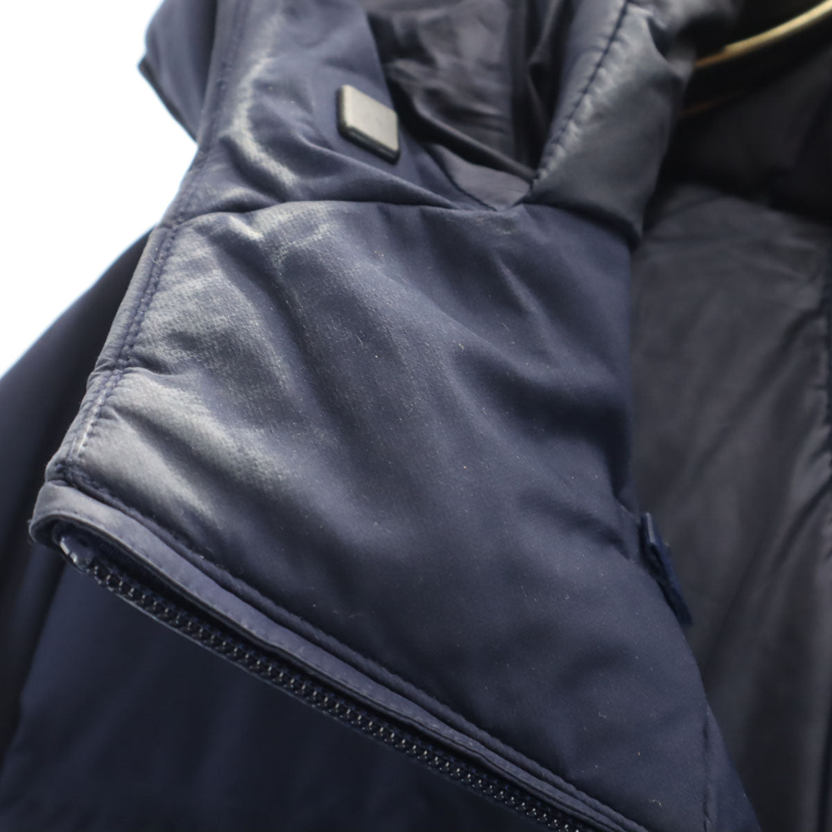 UNIQLO ユニクロ シームレス ダウンパーカー L ネイビー 3Dカット メンズ