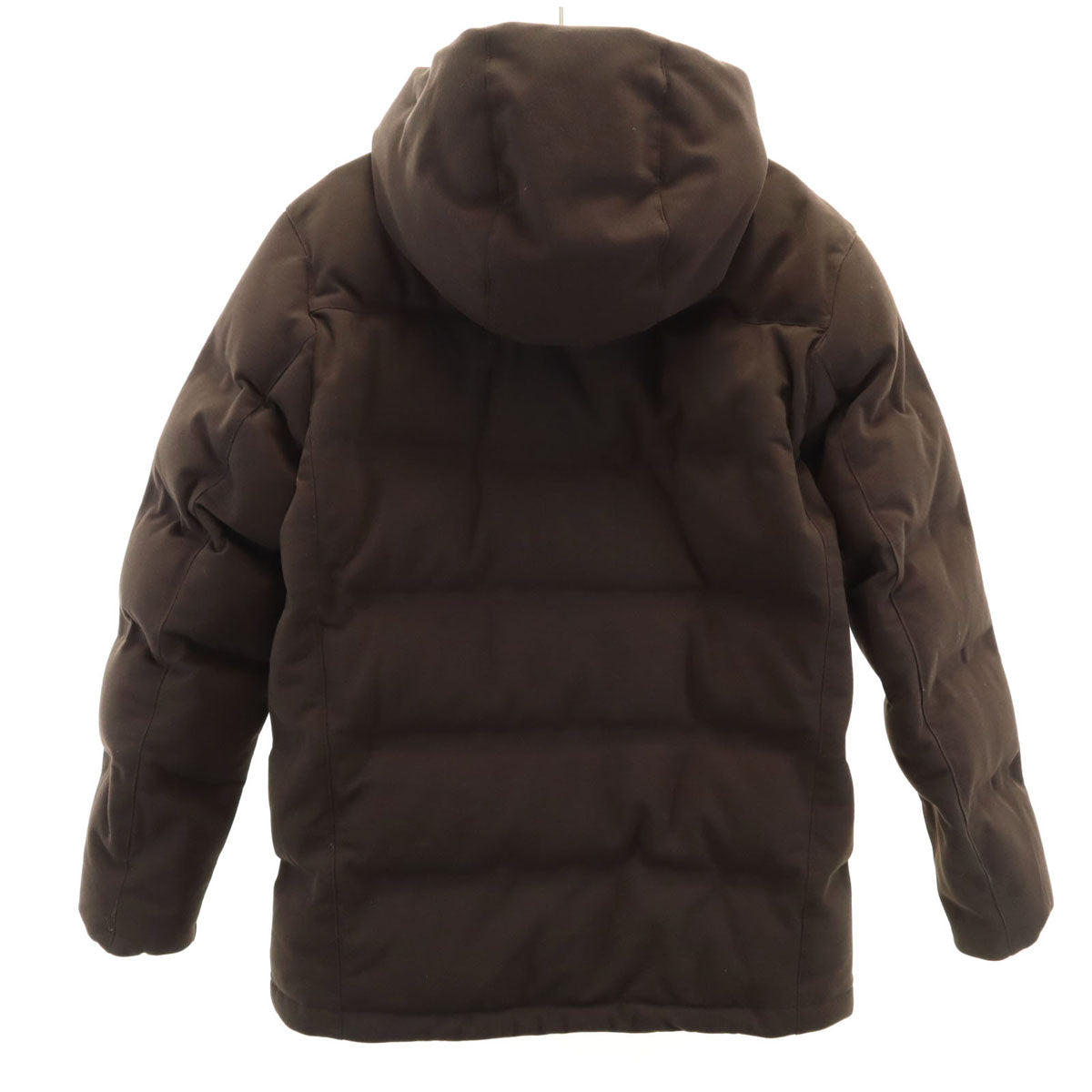 LACOSTE ラコステ ピケ ダウンジャケット XS ブラウン メンズ