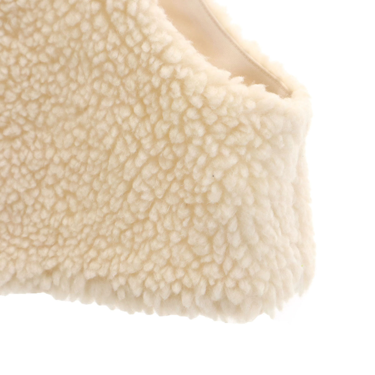 美品 sacra サクラ 日本製 ボア ベスト 38 アイボリー レディース