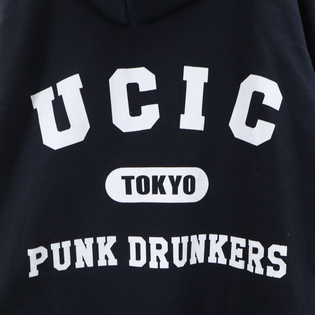 PUNK DRUNKERS パンクドランカーズ 長袖 スウェットパーカー M ネイビー 裏起毛 メンズ