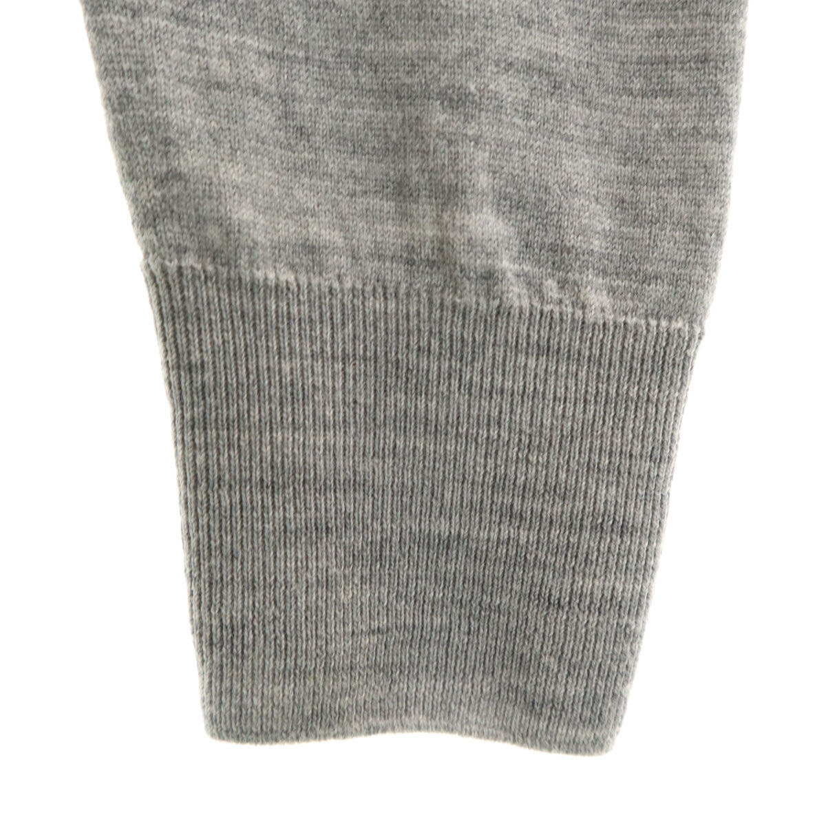 JOHN SMEDLEY ジョンスメドレー イングランド製 長袖 Vネック ニット S グレー セーター レディース