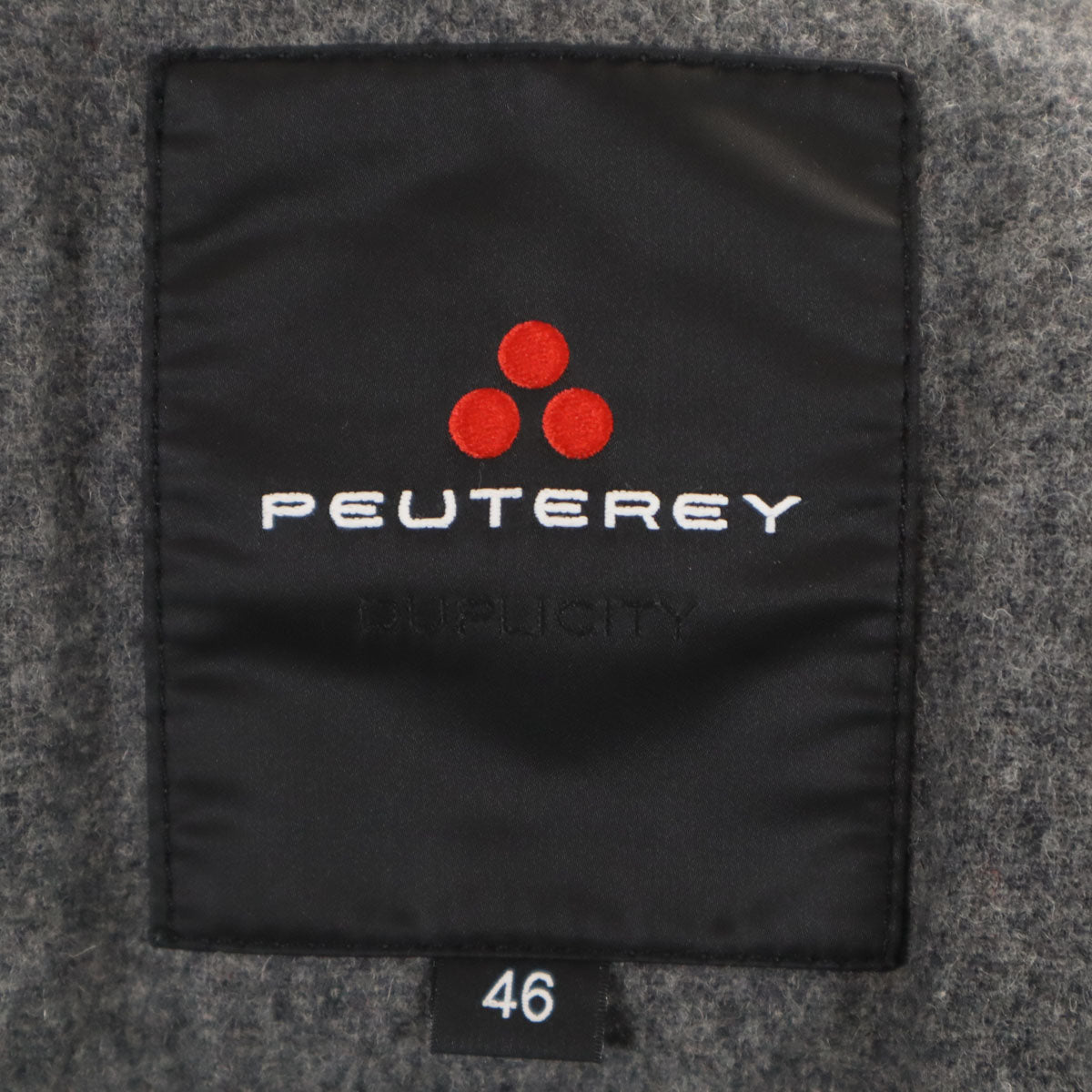 PEUTEREY ピューテリー イタリア製 ダウンジャケット 46 グレー メンズ