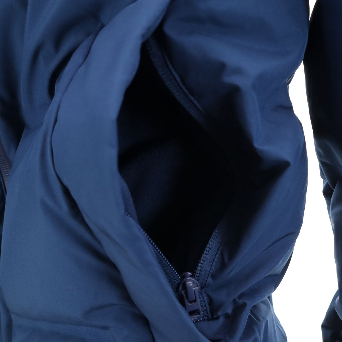 UNIQLO ユニクロ シームレス ダウンパーカー S 青紺 3Dカット メンズ