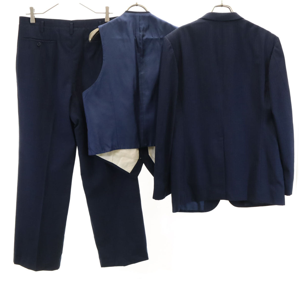 英國屋 エイコクヤ スーツ 上下 セットアップ ネイビー メンズ