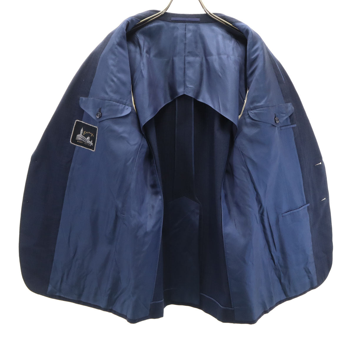 英國屋 エイコクヤ スーツ 上下 セットアップ ネイビー メンズ