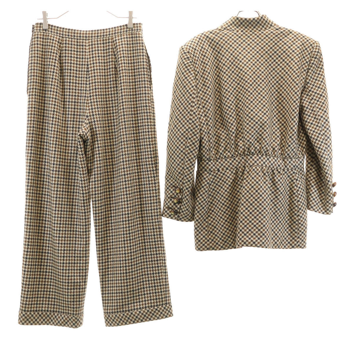 Valentino Garavani ヴァレンティノガラヴァーニ ジャケット 上下 セットアップ 12 ブラウン系 レディース