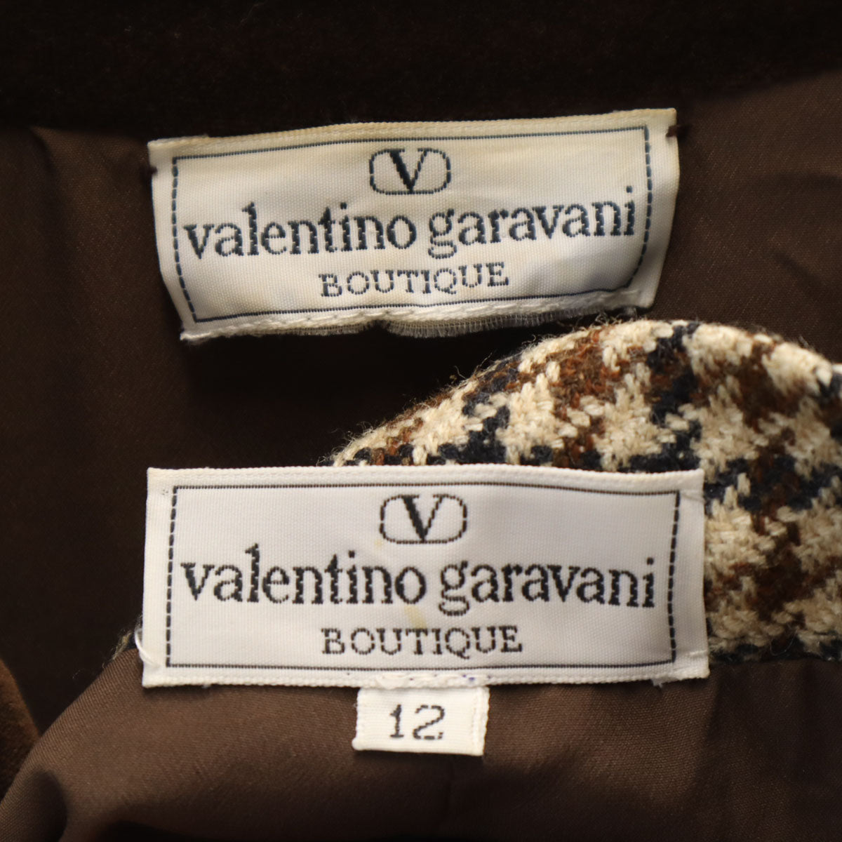 Valentino Garavani ヴァレンティノガラヴァーニ ジャケット 上下 セットアップ 12 ブラウン系 レディース