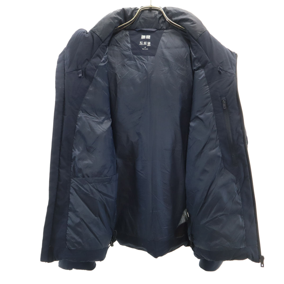 UNIQLO ユニクロ シームレス ダウンパーカー M ネイビー メンズ