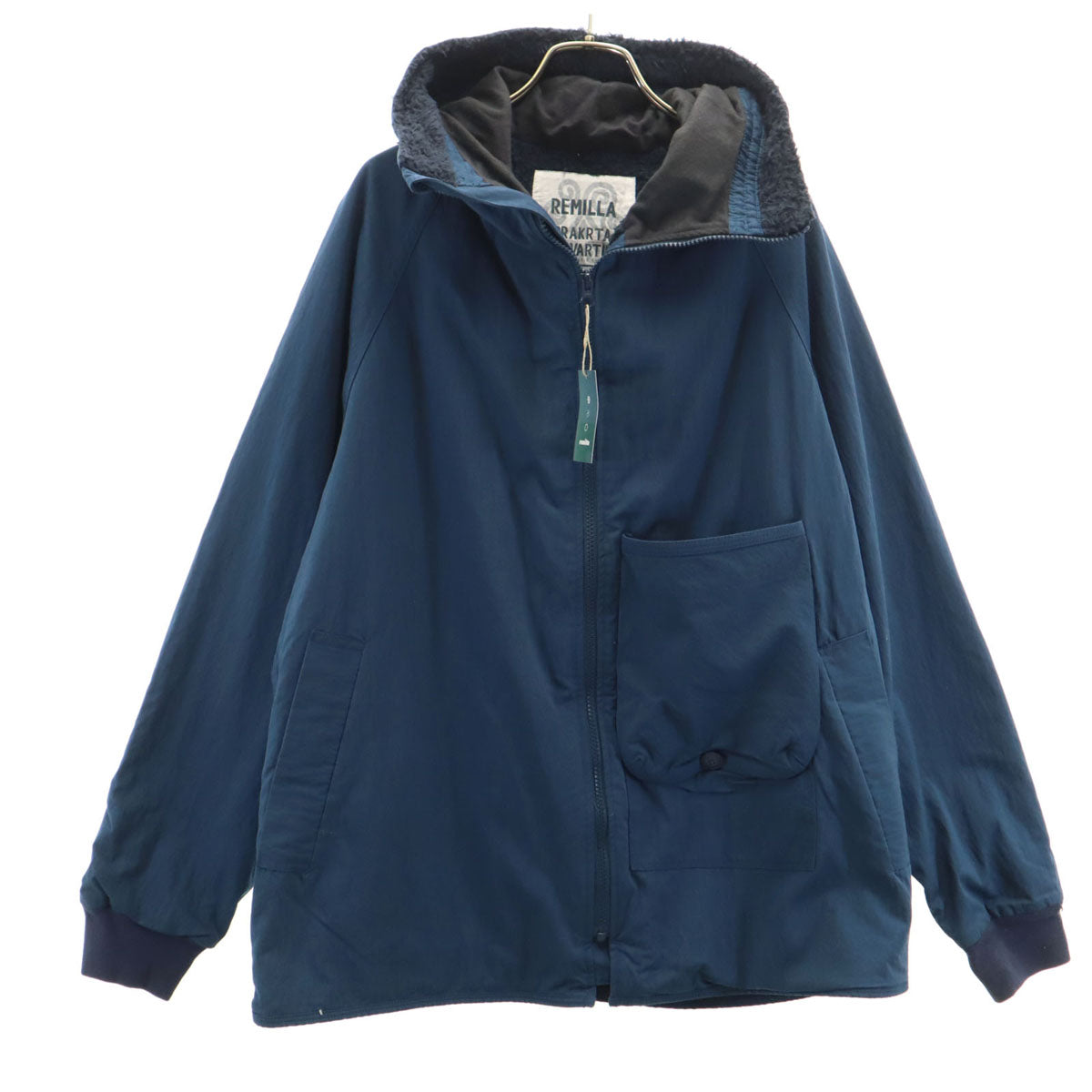 未使用 remilla レミーラ 日本製 ムラビー フードジャケット L ネイビー メンズ