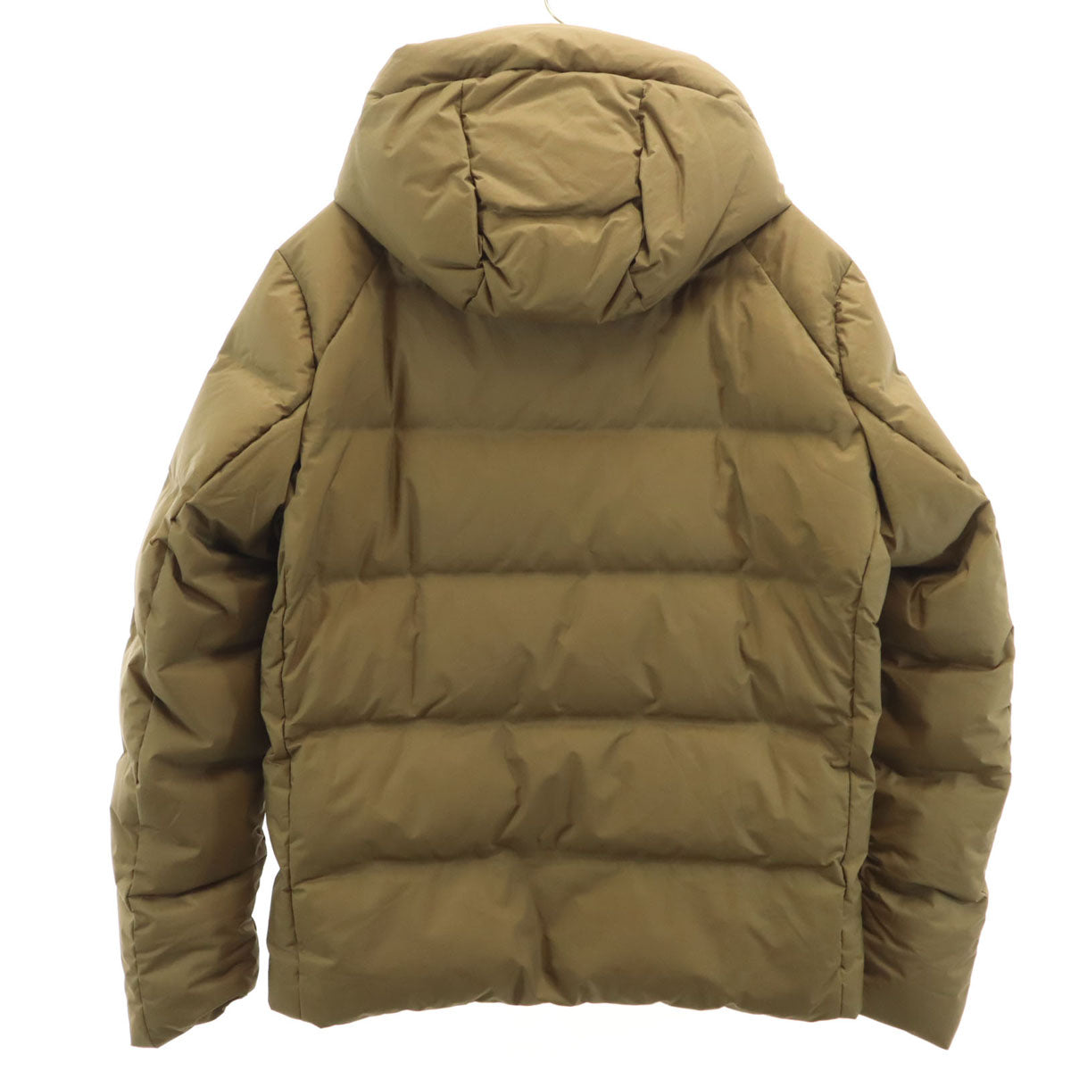 美品 UNIQLO ユニクロ シームレス ダウンパーカー L ブラウン系 メンズ