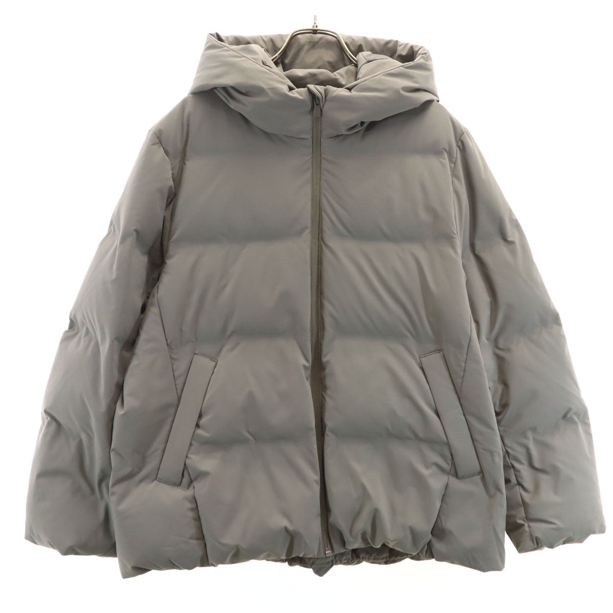 UNIQLO ユニクロ シームレス ダウンパーカー XL グレージュ レディース