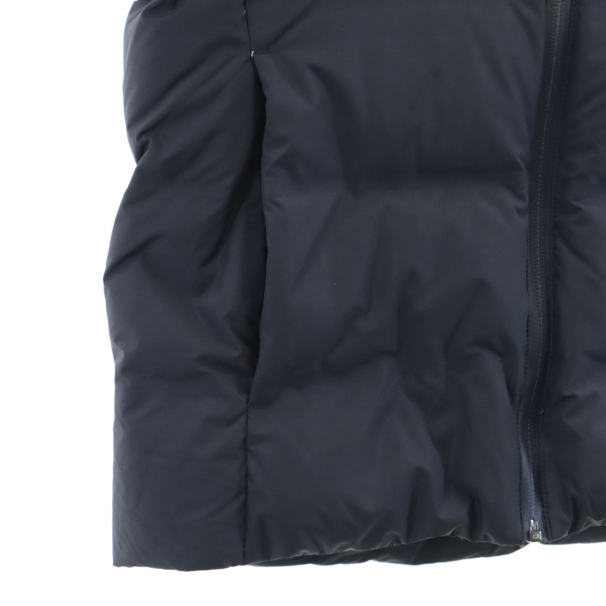 UNIQLO ユニクロ シームレス ダウンパーカー S 濃紺 3Dカット メンズ