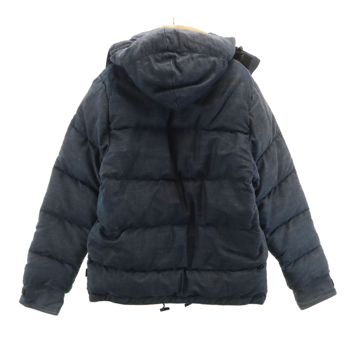 BLUE BLUE ブルーブルー USA製 クレセントダウンワーク デニム ダウンジャケット S ネイビー メンズ