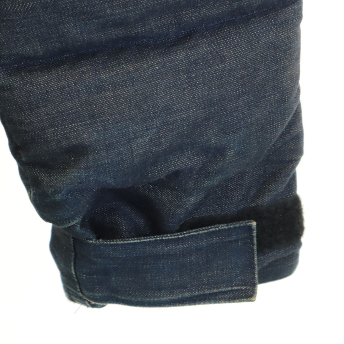 BLUE BLUE ブルーブルー USA製 クレセントダウンワーク デニム ダウンジャケット S ネイビー メンズ