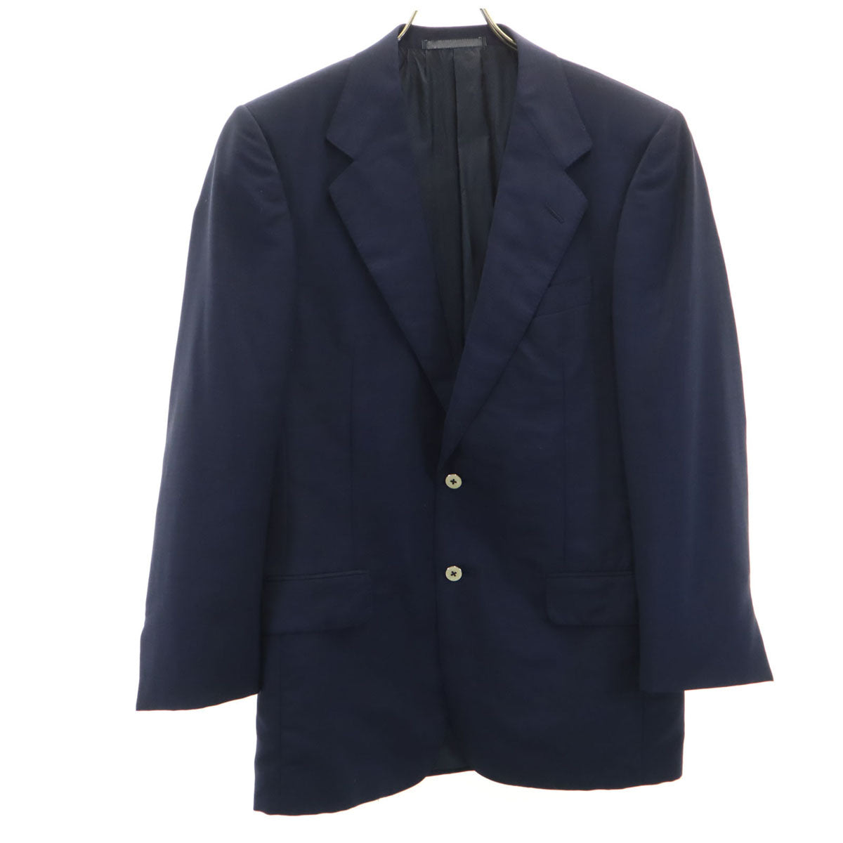 Ermenegildo Zegna エルメネジルドゼニア イタリア製 テーラードジャケット 46 ネイビー メンズ