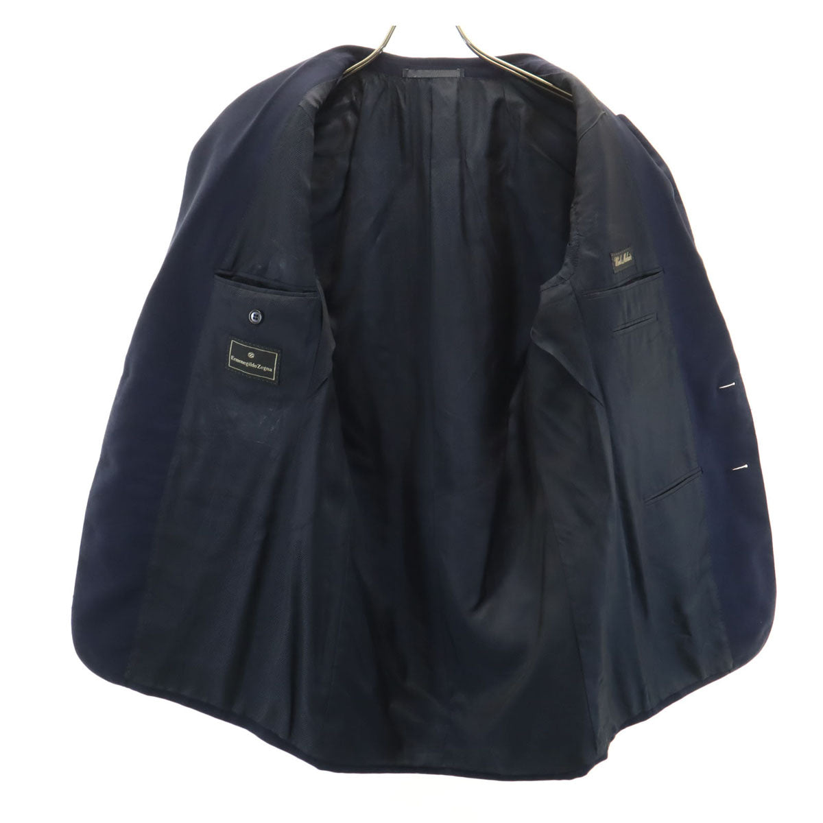 Ermenegildo Zegna エルメネジルドゼニア イタリア製 テーラードジャケット 46 ネイビー メンズ