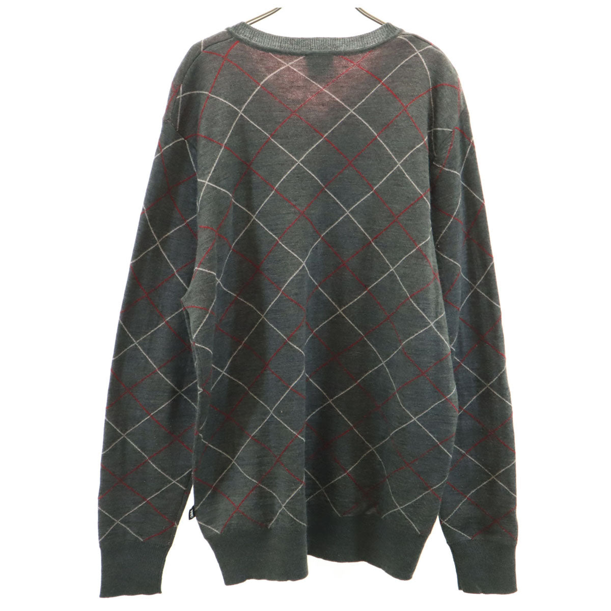 FTC エフティーシー 長袖 Vネック セーター XL グレー メンズ