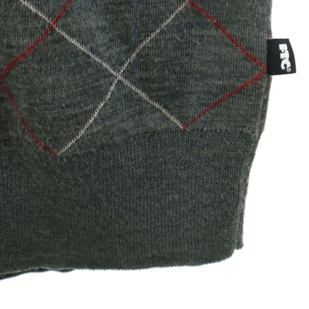 FTC エフティーシー 長袖 Vネック セーター XL グレー メンズ