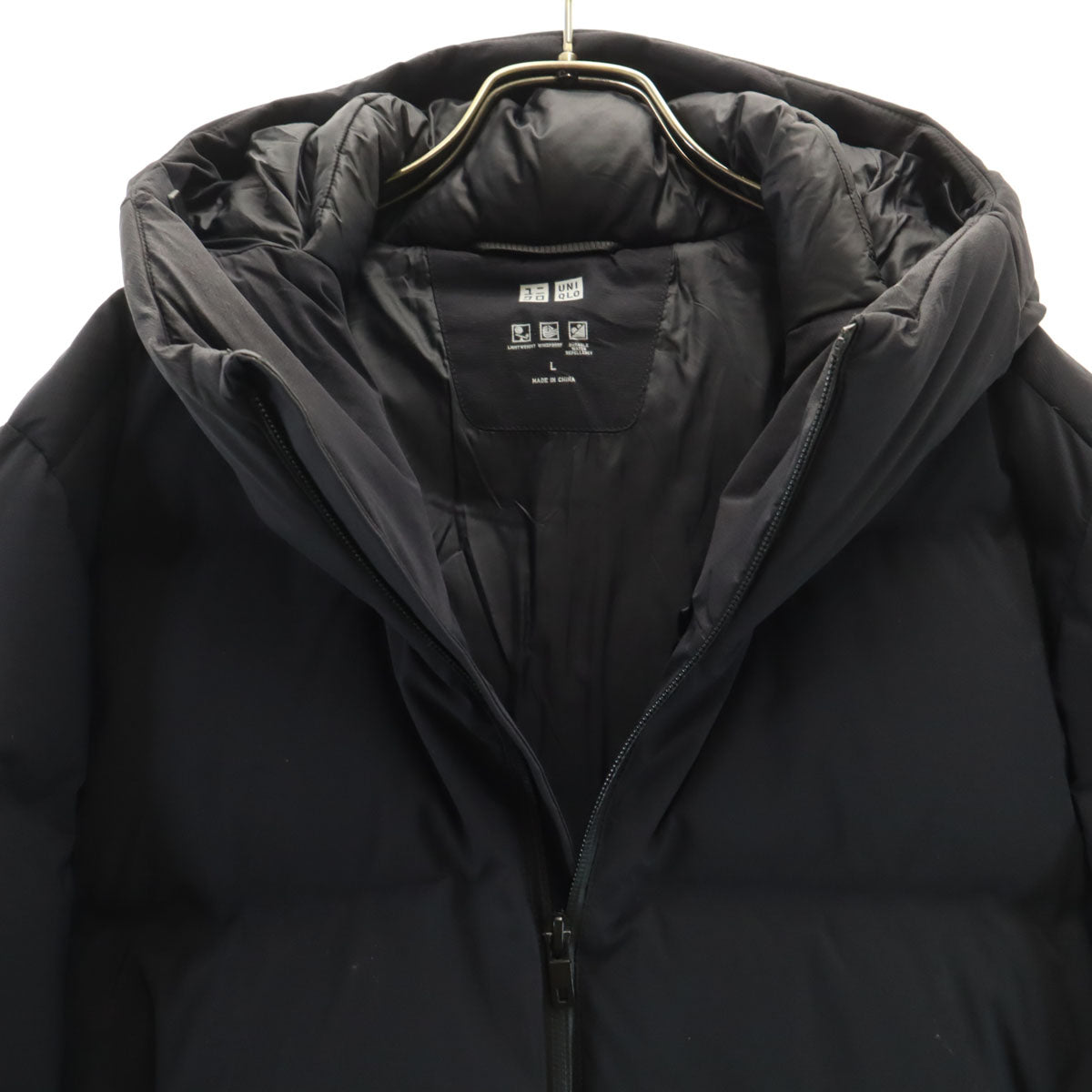 UNIQLO ユニクロ シームレス ダウンパーカー L ネイビー系 メンズ