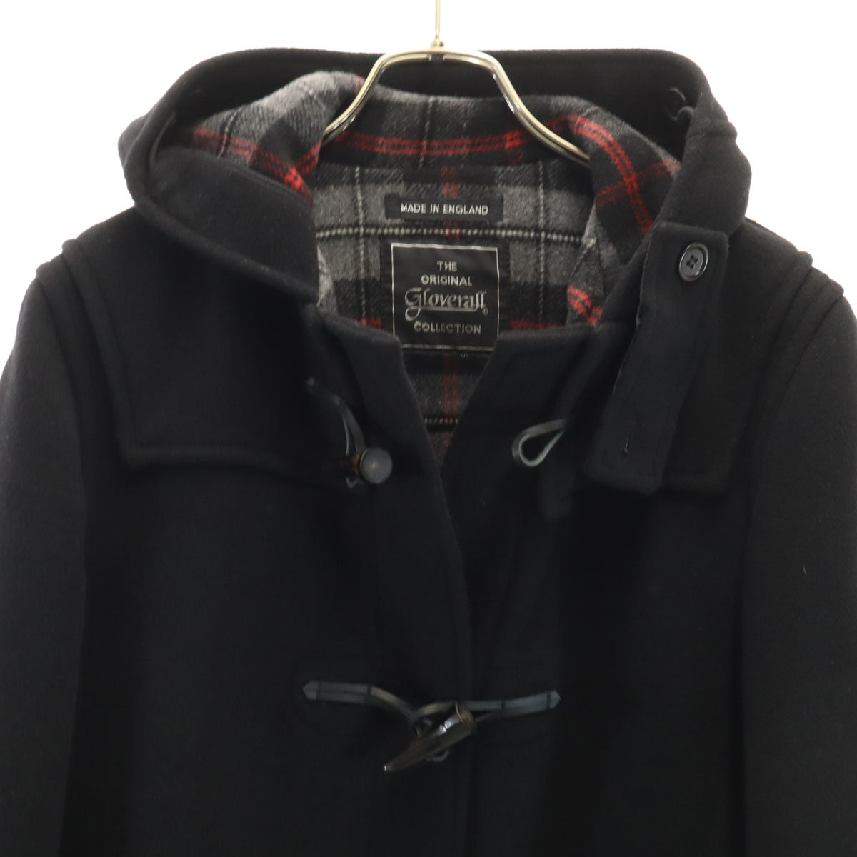 美品 Gloverall グローバーオール イングランド製 ダッフルコート M ブラック メンズ