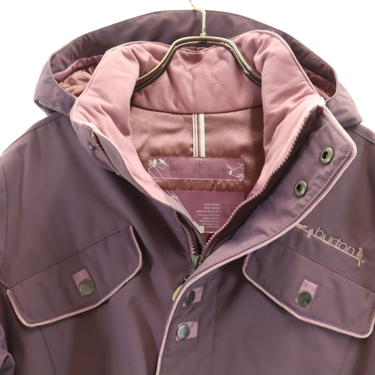 美品 BURTON バートン スノーボード 中綿ジャケット M パープル系 メンズ