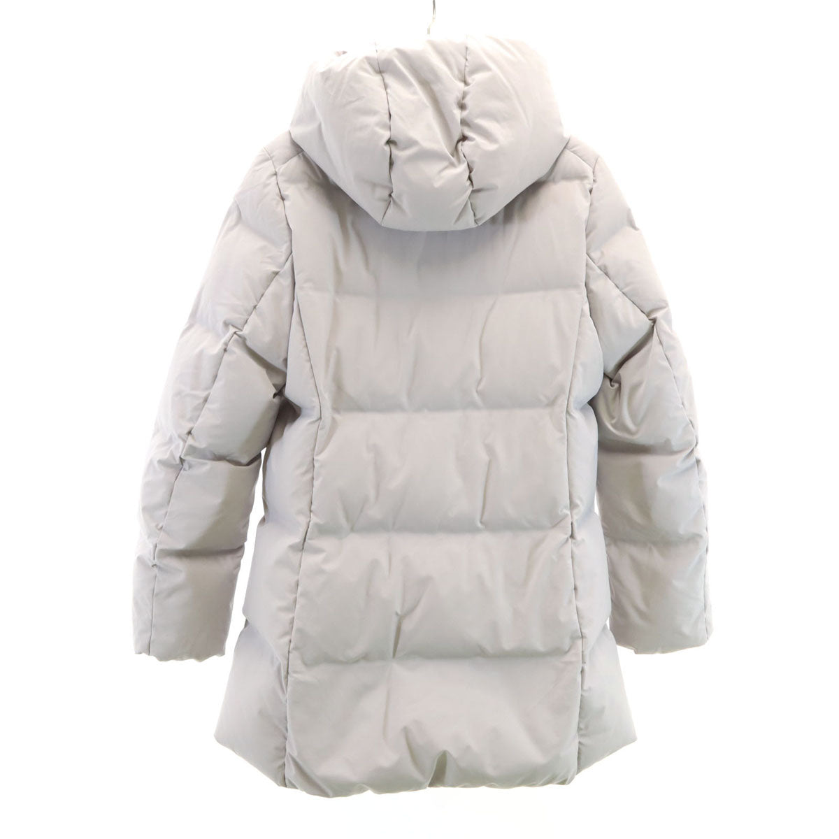 UNIQLO ユニクロ ストレッチシームレス ダウンコート L グレー系 レディース