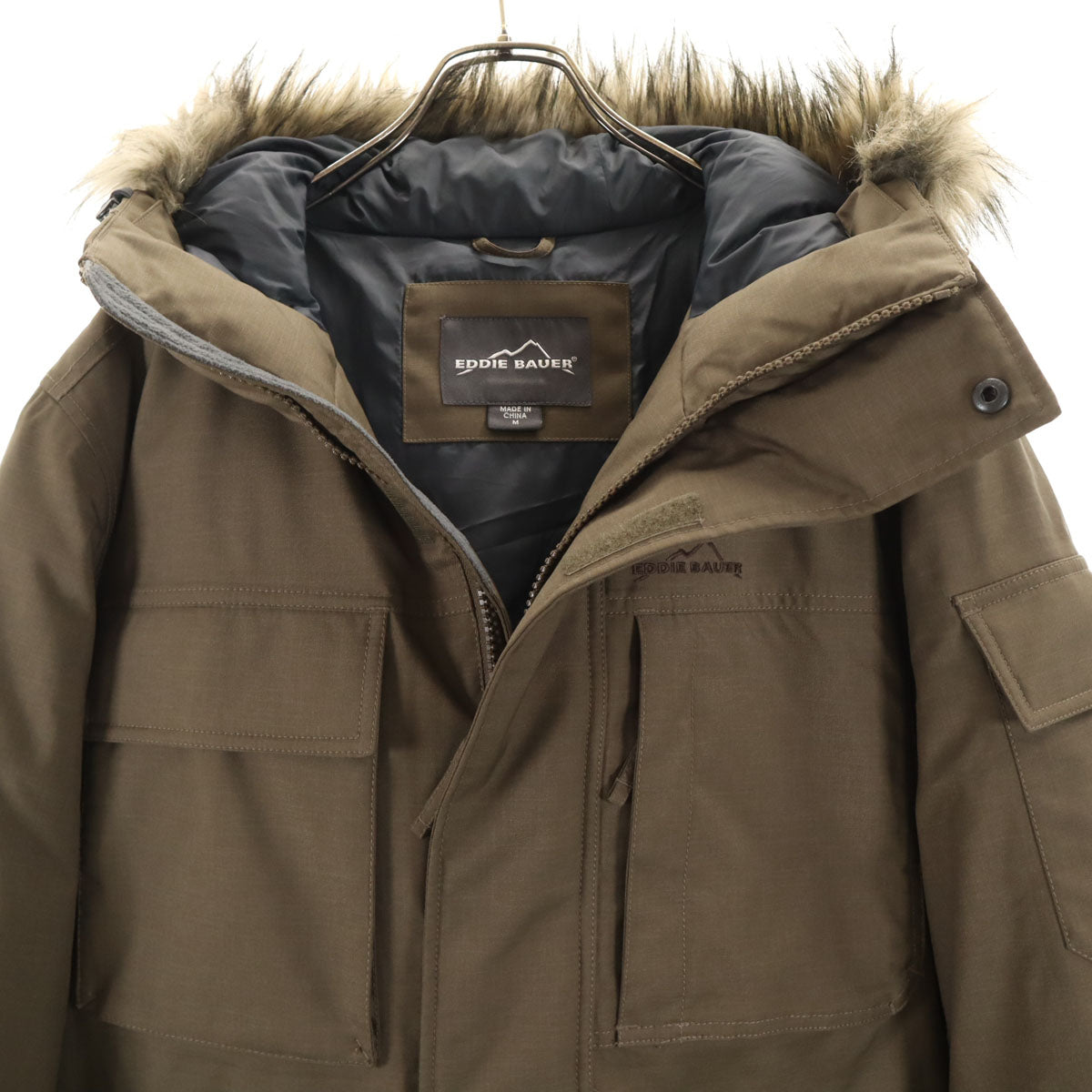 美品 Eddie Bauer エディーバウアー ダウンジャケット M ブラウン メンズ