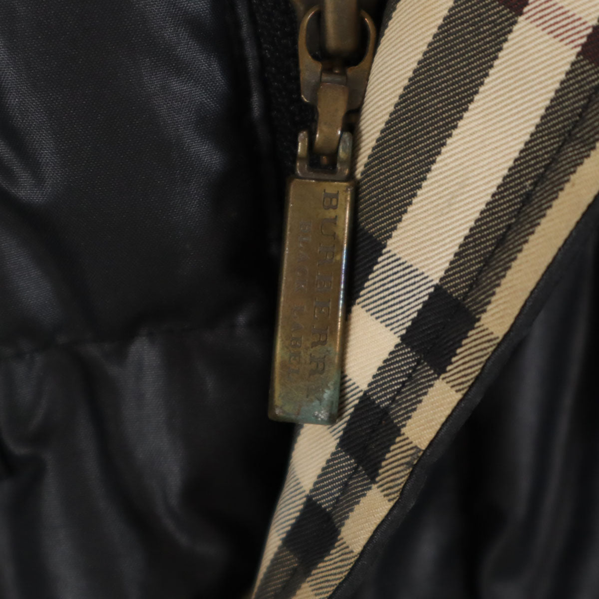 BURBERRY BLACK LABEL バーバリーブラックレーベル ダウンジャケット M ブラック 三陽商会 メンズ