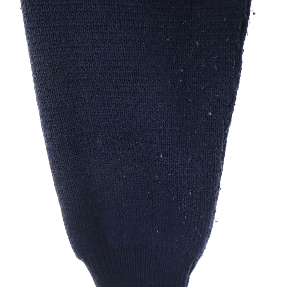 TAION タイオン ニット切替 ダウンジャケット M ネイビー レディース