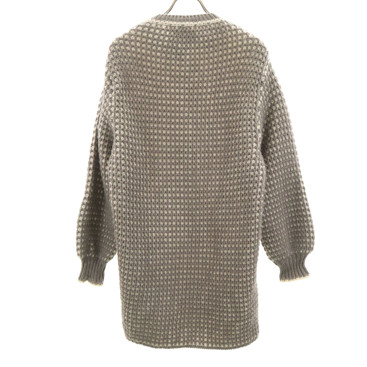 PALLAS Original パラスオリジナル 70s 80s ヴィンテージ 長袖 ニットカーディガン L クリーム系 レディース