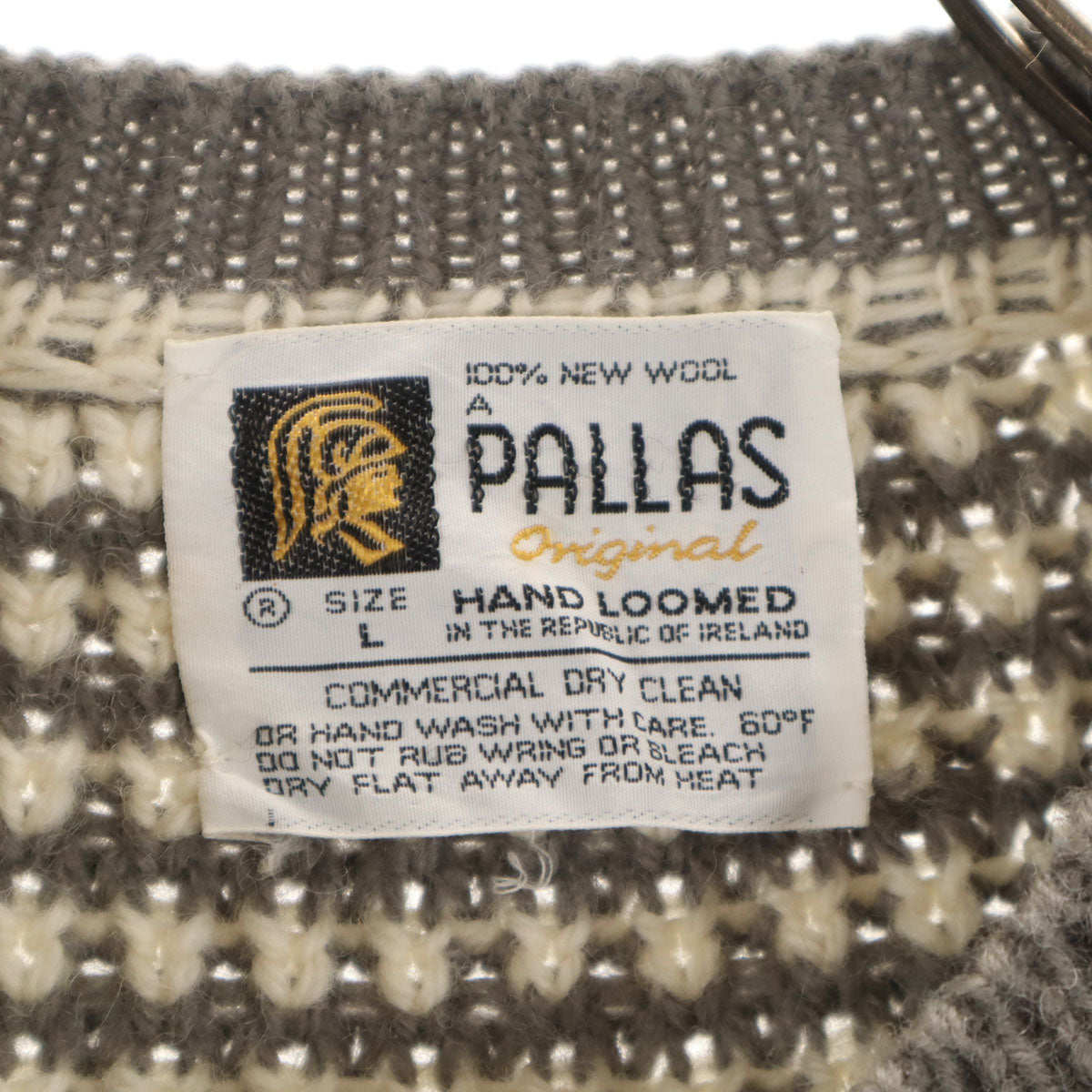 PALLAS Original パラスオリジナル 70s 80s ヴィンテージ 長袖 ニットカーディガン L クリーム系 レディース