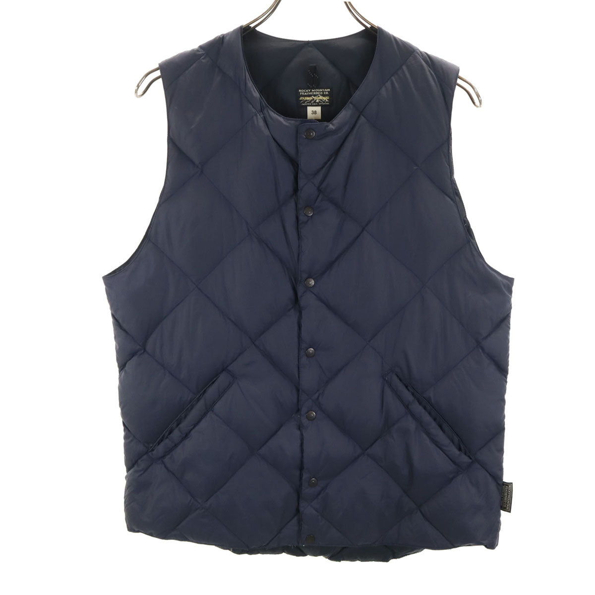 Rocky Mountain FeatherBed ロッキーマウンテンフェザーベッド ジャーナルスタンダード JOURNAL STANDARD 日本製 ダウンベスト 38 ネイビー メンズ