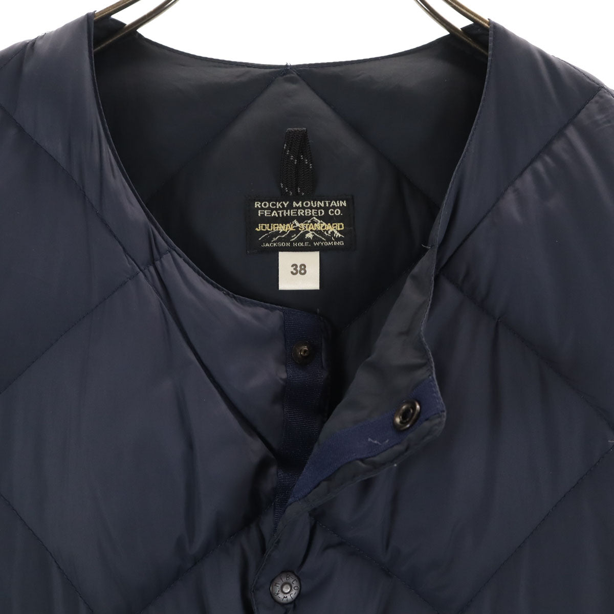 Rocky Mountain FeatherBed ロッキーマウンテンフェザーベッド ジャーナルスタンダード JOURNAL STANDARD 日本製 ダウンベスト 38 ネイビー メンズ