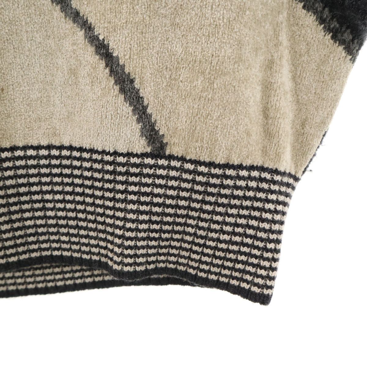 GREENCLUBS グリーンクラブ 日本製 ウールブレンド ワーナーブラザーズ シルベスターアンドトゥイーティー 長袖 セーター グレー系 メンズ