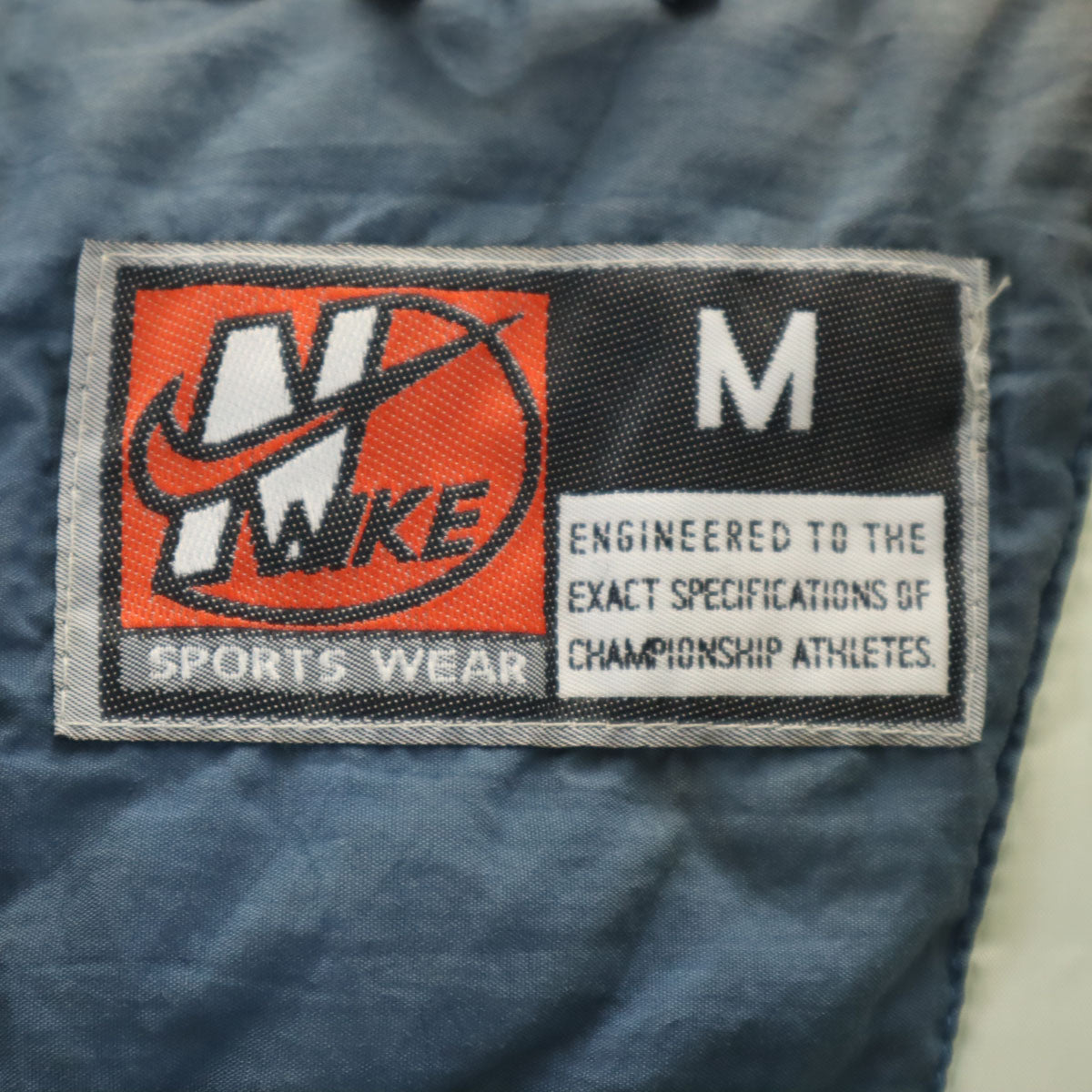 NIKE ナイキ 90s オールド バックロゴ 中綿ジャケット M/F 青紺 メンズ