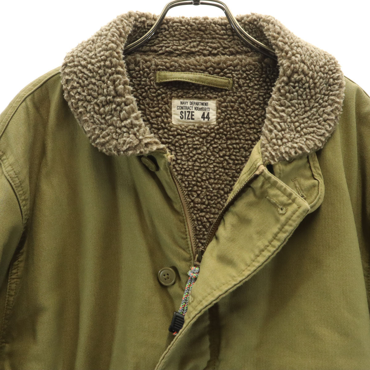 WAIPER ワイパー NAVY DEPARTMENT N-1 デッキ ジャケット 44 オリーブ 裏ボア メンズ