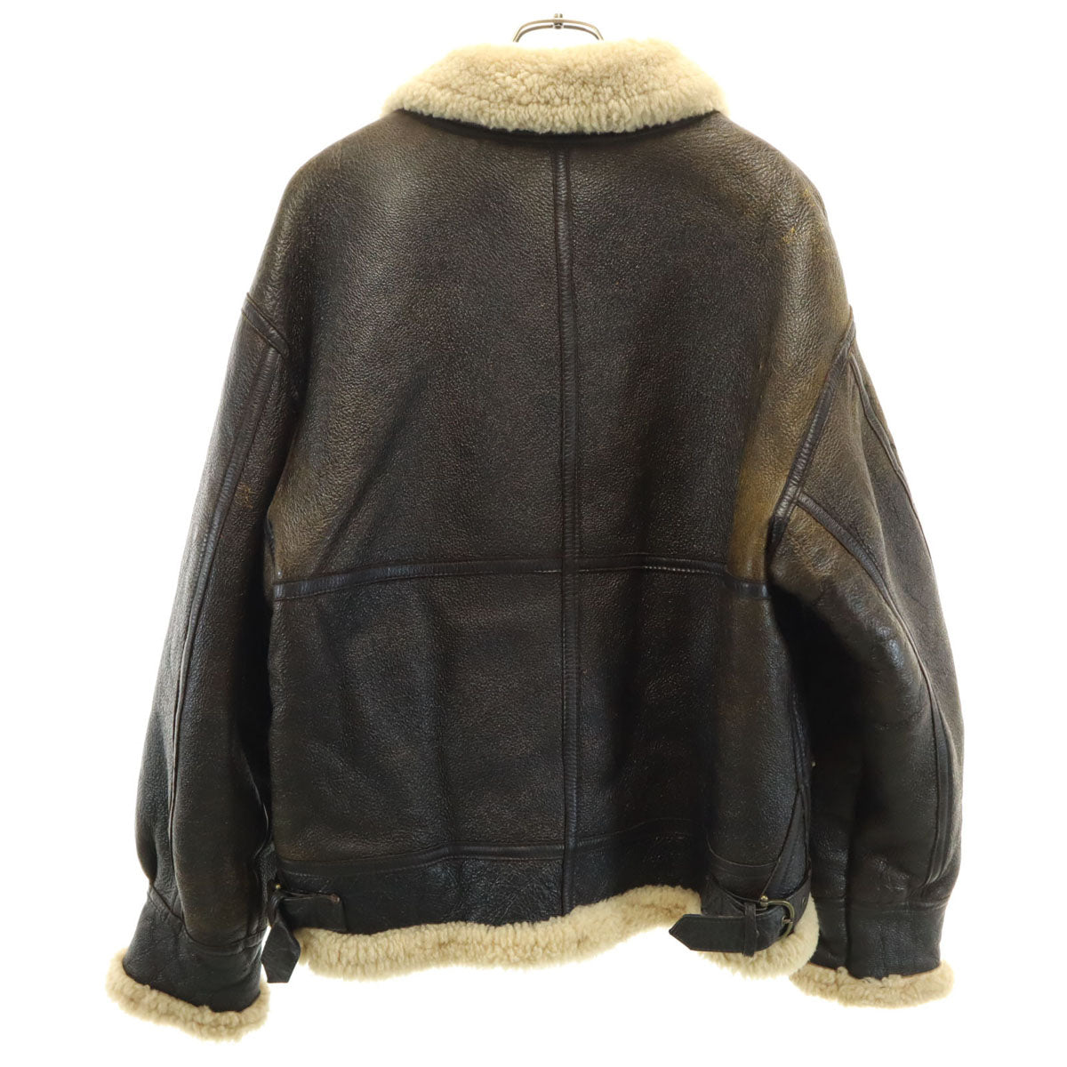 HIGHLAND20002000 ハイランド B-3タイプ 羊革 レザー ムートンジャケット L ブラウン ボマー メンズ