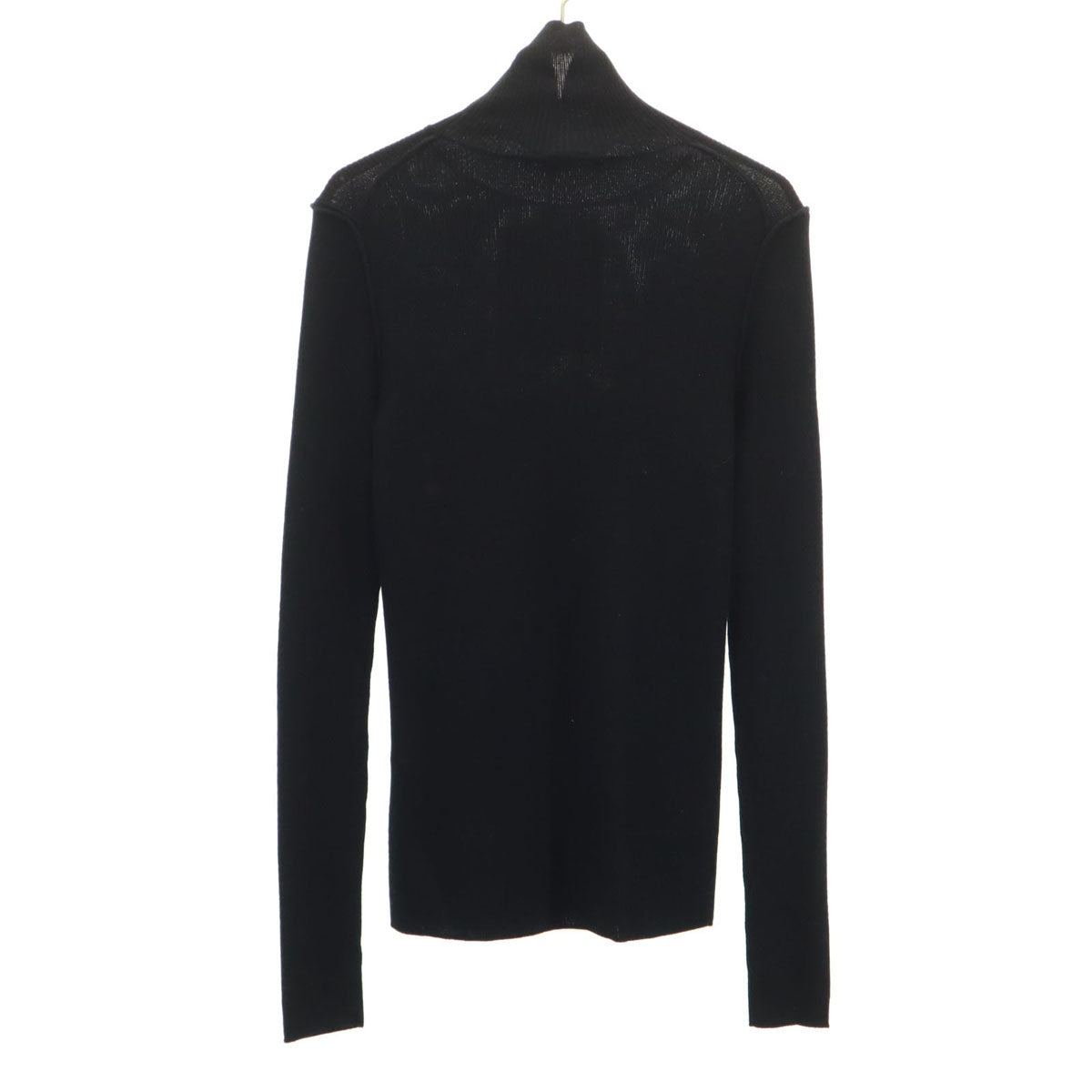 未使用 ENFOLD エンフォルド 長袖 ハイネックリブニット セーター 38 ブラック レディース